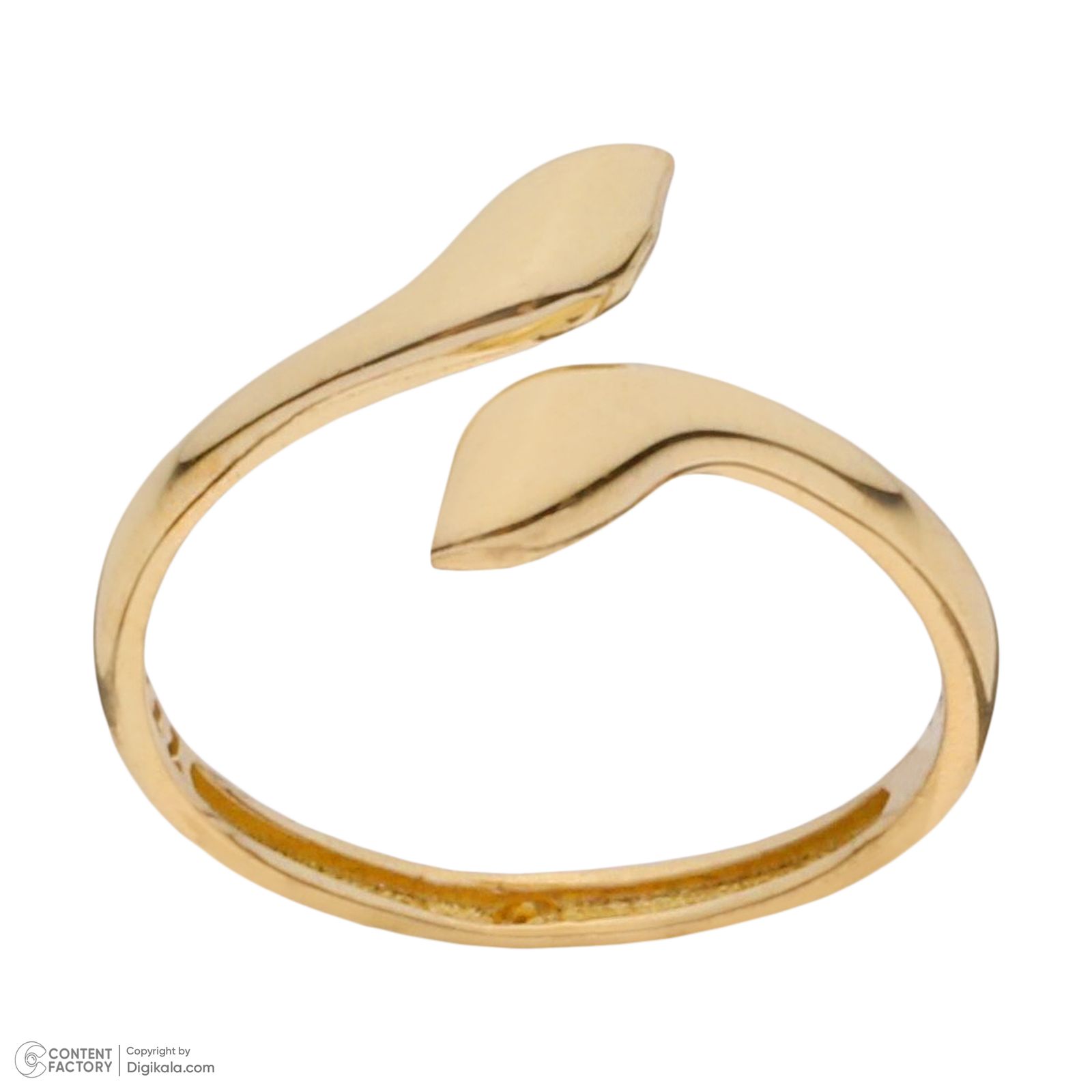انگشتر طلا 18 عیار زنانه طلای مستجابی مدل 20213 - - 2