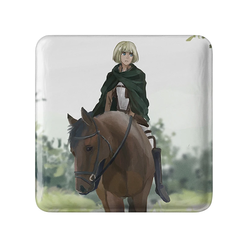 مگنت خندالو طرح ارمین انیمه اتک آن تایتان Attack on Titan  مدل مربعی کد 18585