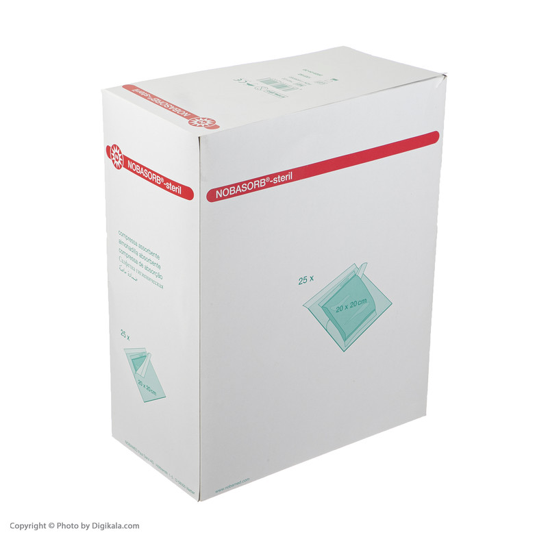گاز طبی استریل نوبامد کد 740122 بسته 25 عددی