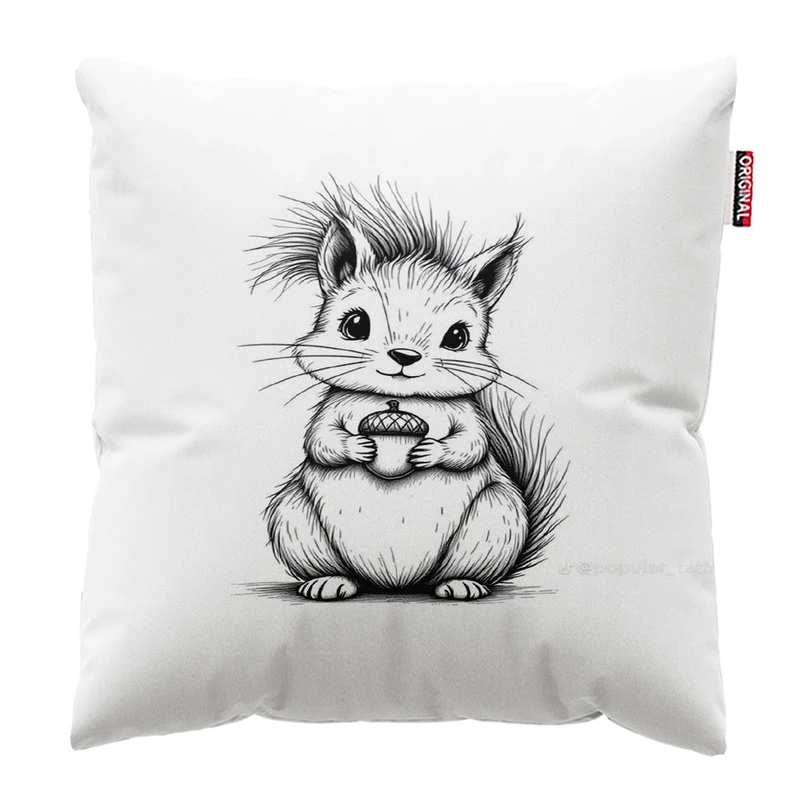 کوسن پاد آفرین مدل سنجابی کد 887 سایز 30*30 سانتی متر