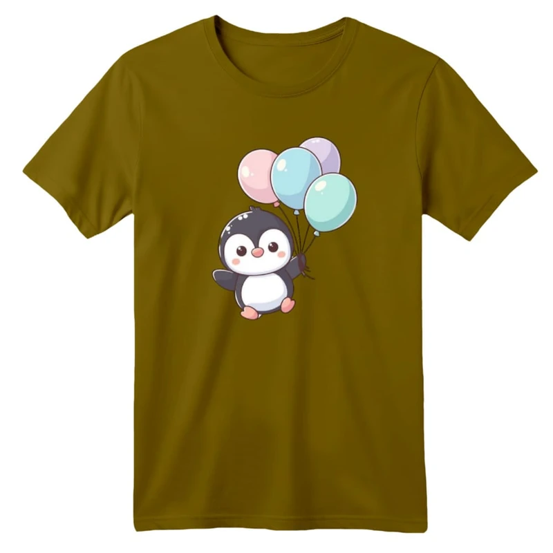 تی شرت آستین کوتاه بچگانه مدل پنگوئن کد ۲۰