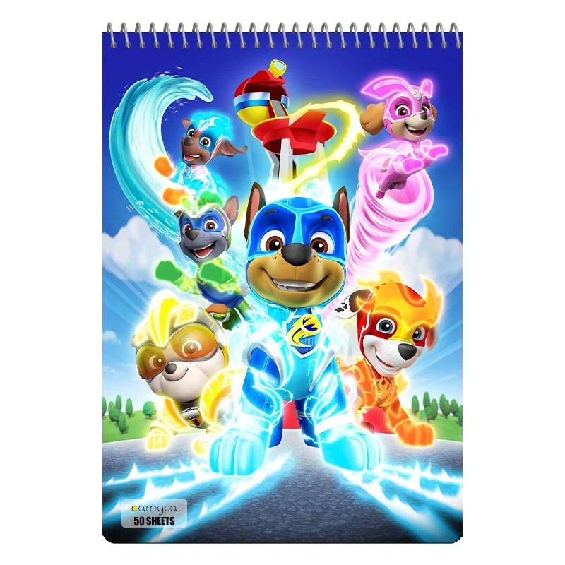 دفتر نقاشی 50 برگ سیمی کارنیکا طرح سگ های نگهبان paw patrol کد 81510