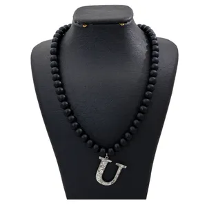 گردنبند نقره زنانه دلی جم طرح U کد D 706