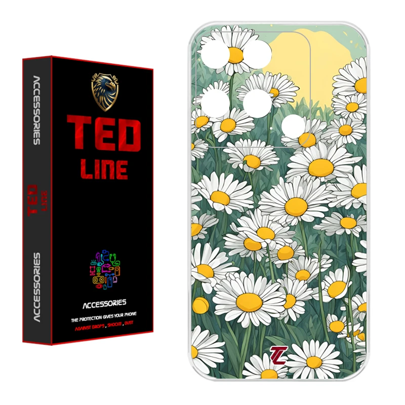 کاور تدلاین طرح گل بابونه کد 1141 مناسب برای گوشی موبایل شیائومی Redmi 10C / Poco C40