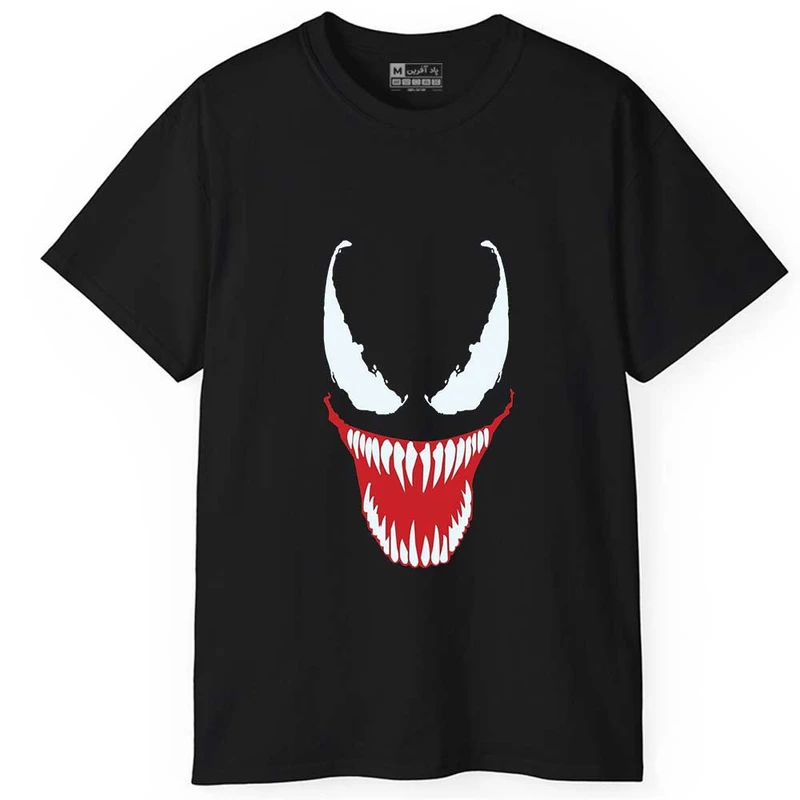 تی‌شرت آستین کوتاه مردانه پاد آفرین طرح ونوم کد 69