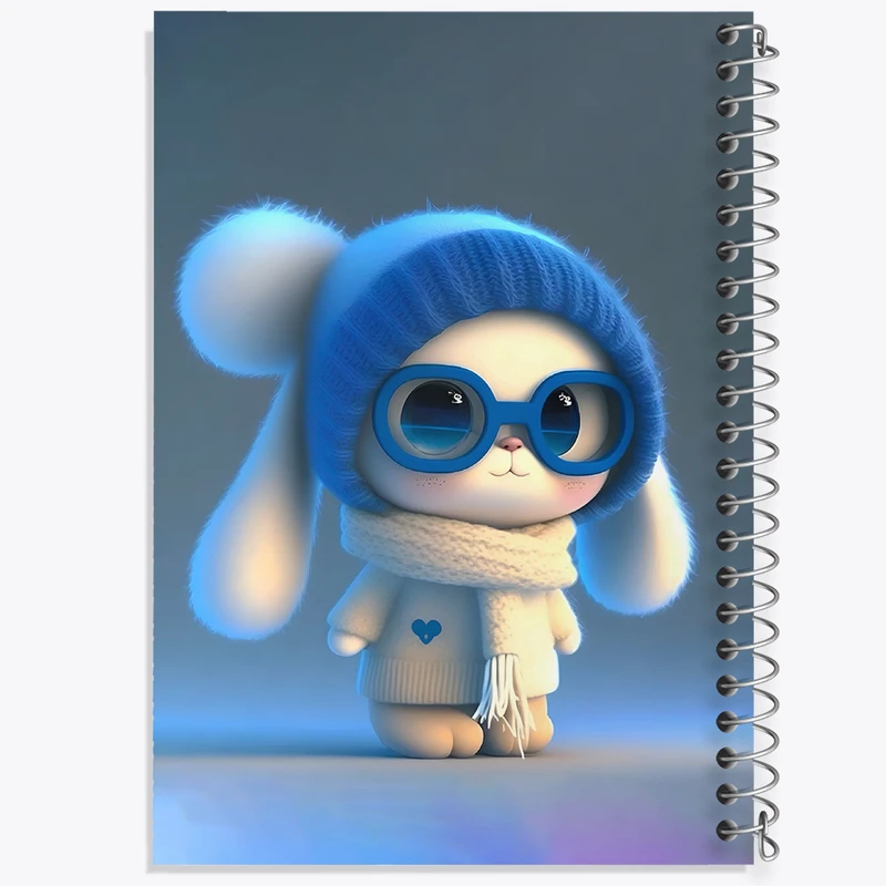 دفتر مشق 50 برگ خندالو طرح خرگوش بامزه کد F5732