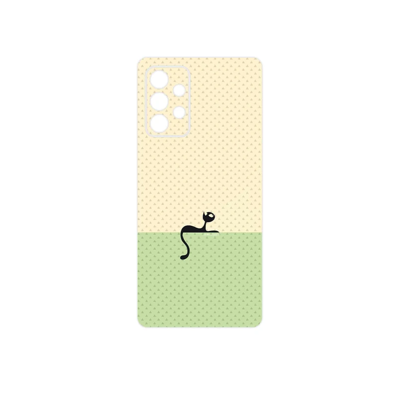 برچسب پوششی ماهوت مدل Minimal Internet Cat Icon مناسب برای گوشی موبایل سامسونگ Galaxy A53 5G