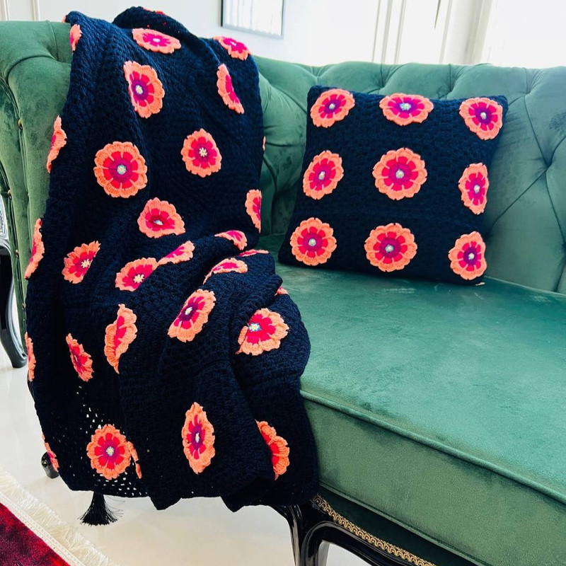 شال مبل مدل یاس به همراه دو عدد کاور کوسن