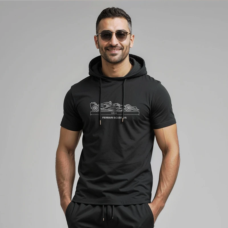 تی شرت کلاه دار مردانه مدل 14040210a