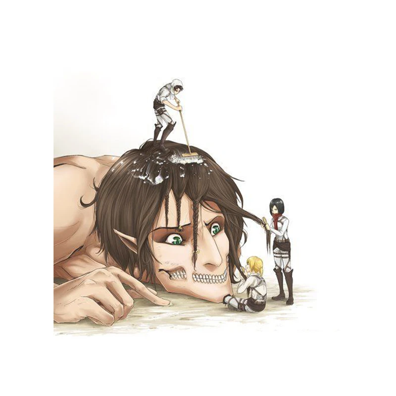 استیکر لپ تاپ و موبایل مدل انیمه طرح اتک ان تایتان لیوای آکرمن attack on titan Levi Ackermann کد 583