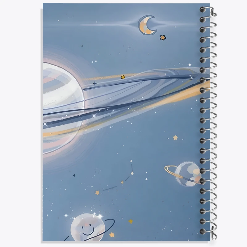 دفتر مشق 100 برگ خندالو طرح کهکشان کد N3125