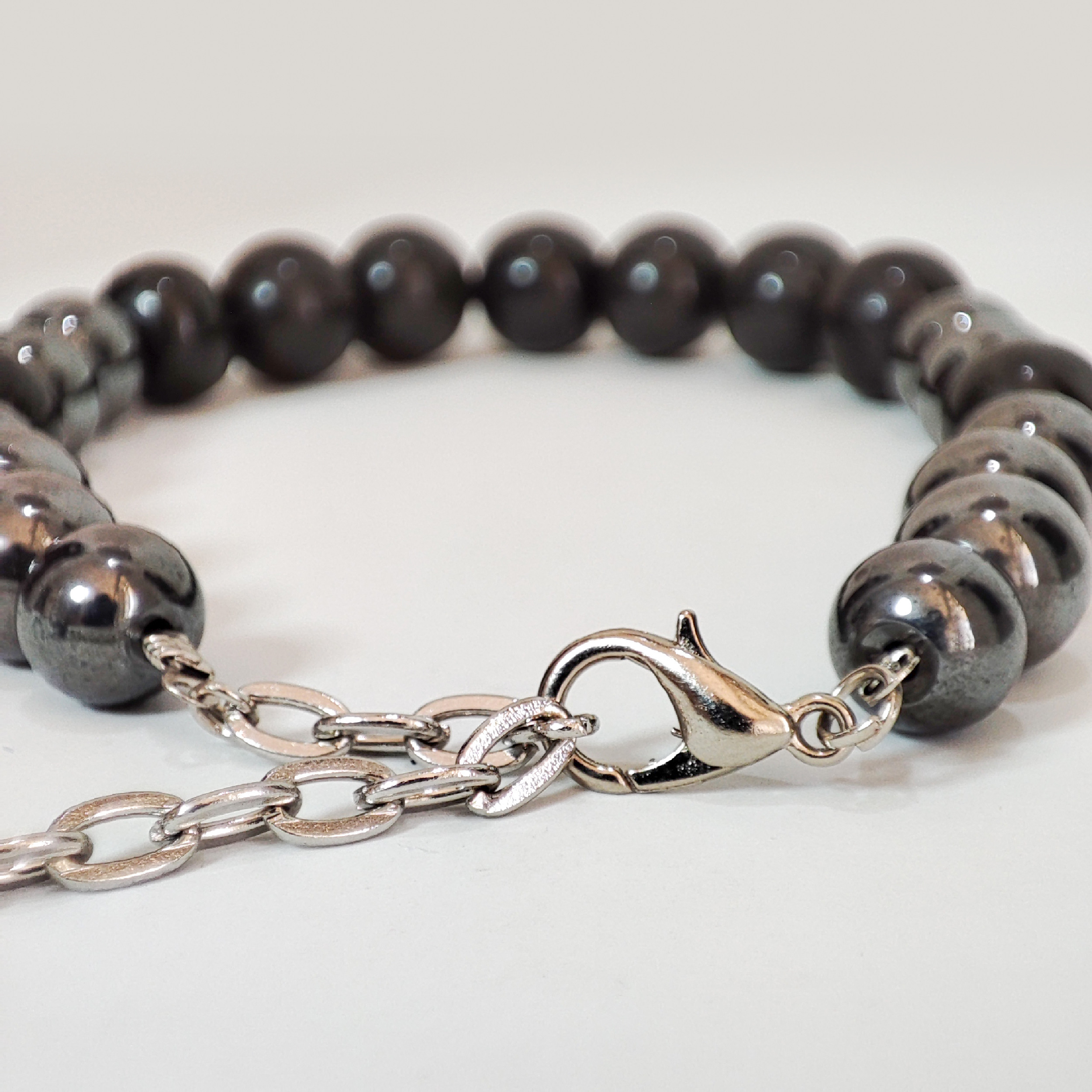 دستبند زنانه مدل اونیکس و حدید طبیعی 375