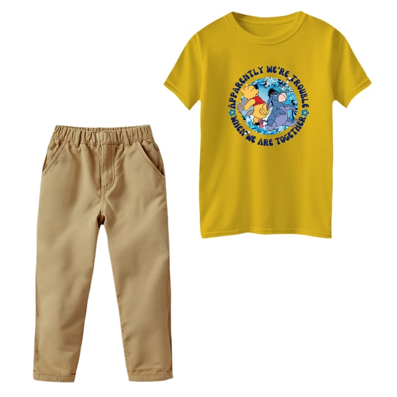 ست تی‌شرت و شلوار پسرانه مدل پوو