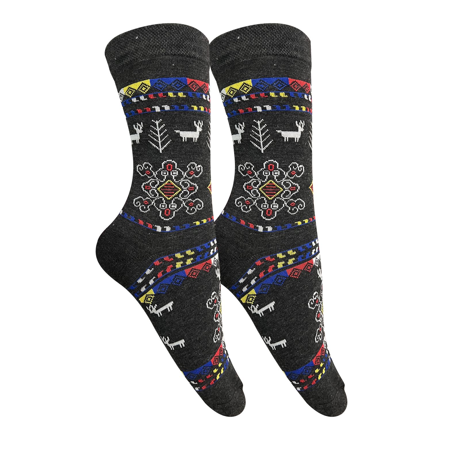 جوراب ساق بلند زنانه تن پوش هنگامه مدل سنتی مجموعه 5 عددی -  - 6