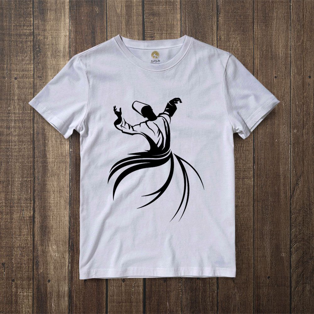 تی شرت آستین کوتاه زنانه هومرو مدل TW201 طرح رقص سماع - - 6