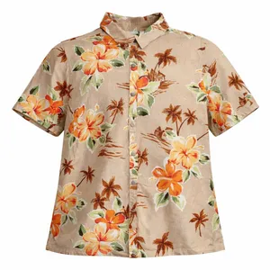 شومیز آستین کوتاه یقه برگردان زنانه مدل 827