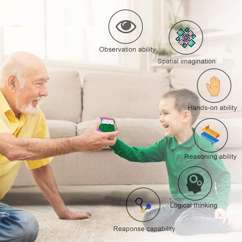 مکعب روبیک چی ای مدل مگامینکس کای وای کایهنگ اس 2 3×3 QY Megaminx QiHeng S2 در ارزانترین فروشگاه اینترنتی ایران ارزان