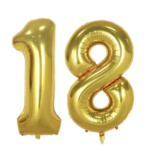 بادکنک فویلی پارتی لند تهران طرح عدد هجده کد eighteen18 بسته 2 عددی