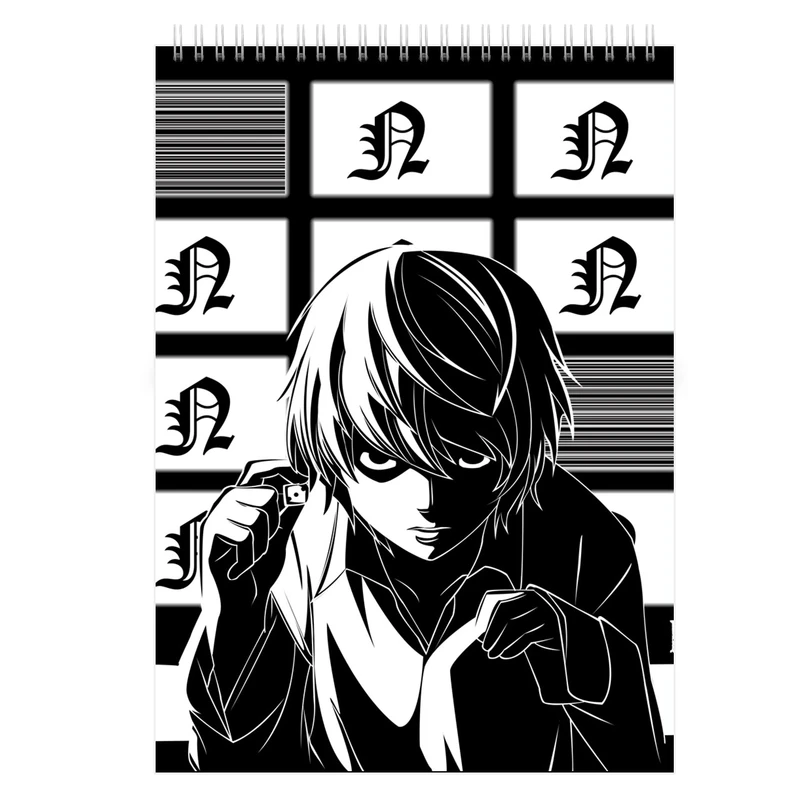  دفتر یادداشت بادکنک آبی طرح انیمه مدل death note3