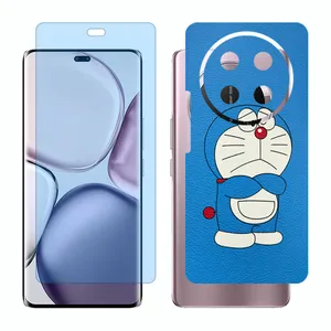 Glass Together model anti blue screen protector suitable for Honor X9c mobile phone with back cover sticker