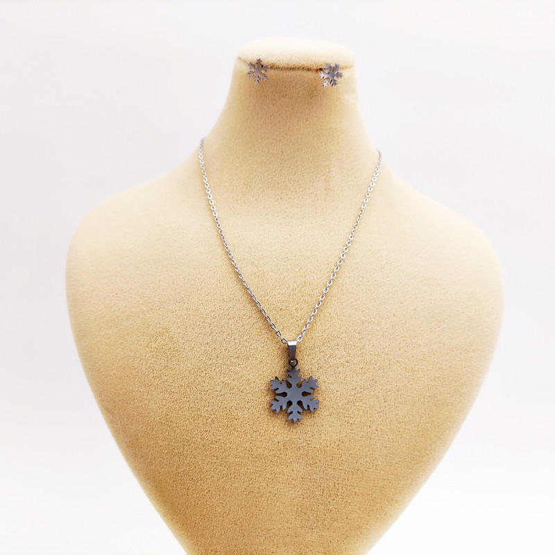 نیم ست زنانه مدل دانه برف