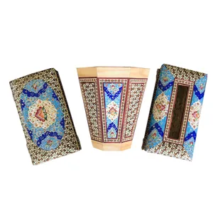ست سه تکه خاتم کاری طرح تذهیب کد 24