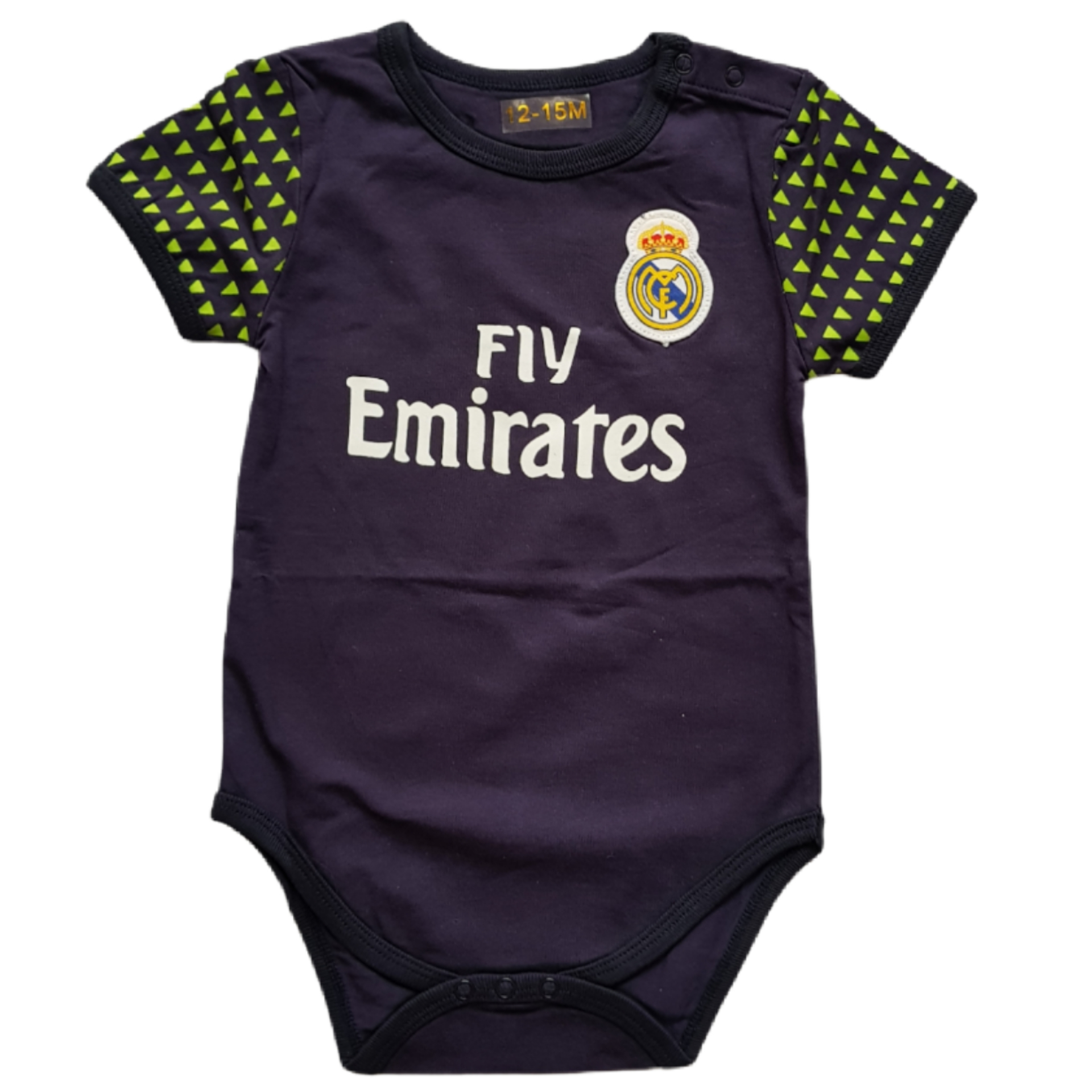 بادی آستین کوتاه نوزادی مدل REAL Madrid