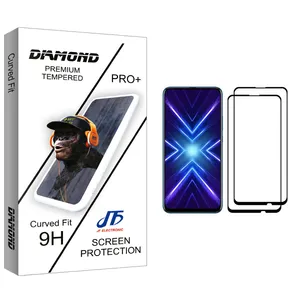 JF Diamond glass Screen Protector For  Honor 9X Pack Of 2