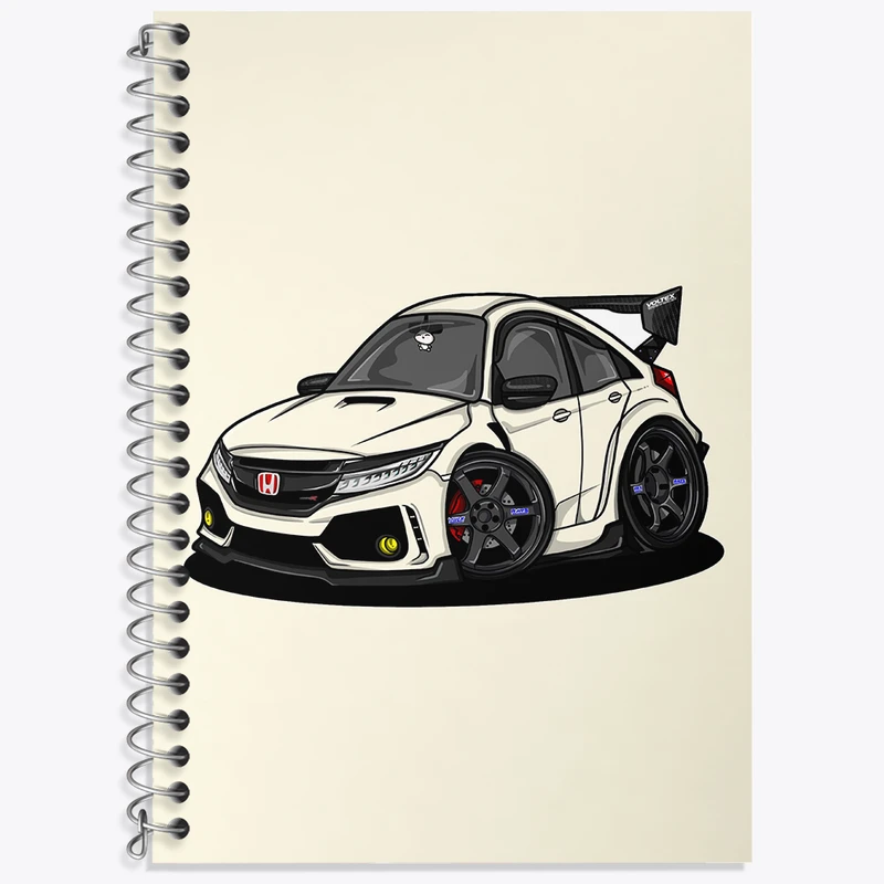 دفتر نت موسیقی 50 برگ خندالو طرح ماشین اسپرت کد N1721