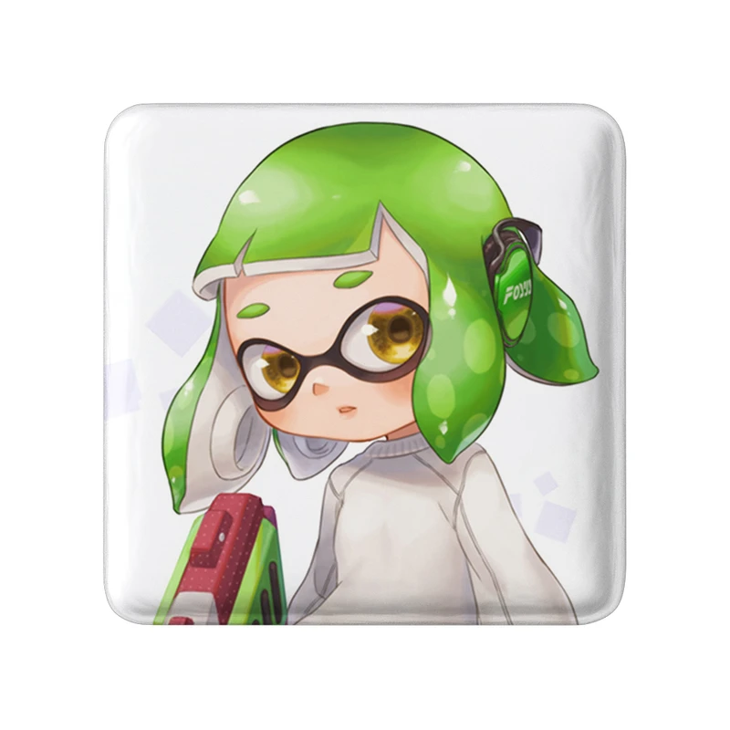 پیکسل خندالو طرح بازی اسپلاتون (Splatoon) مدل مربعی کد 33324