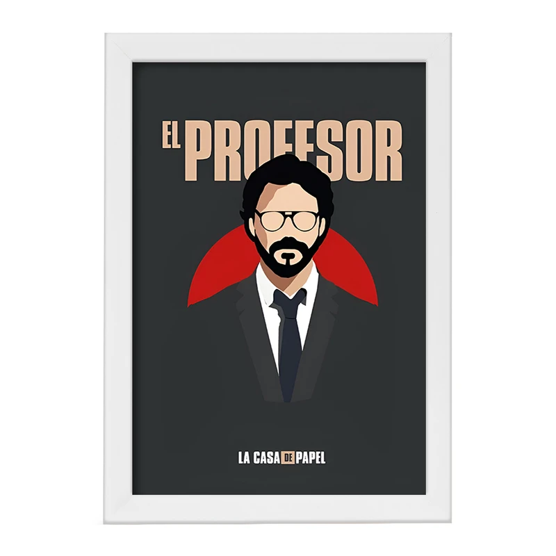 تابلو خندالو مدل پروفسور خانه کاغذی کد F10130