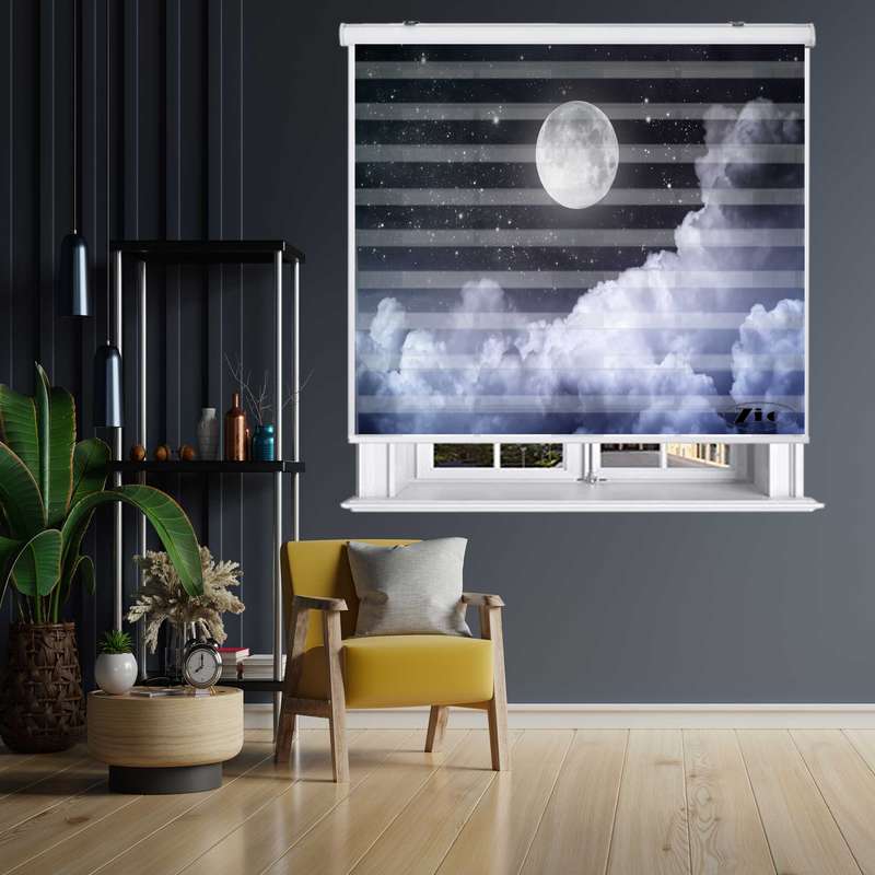 پرده زبرا زیو مدل L5044 سایز 100x200 سانتی متر