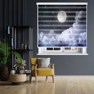  پرده زبرا زیو مدل L5044 سایز 150x280 سانتی متر