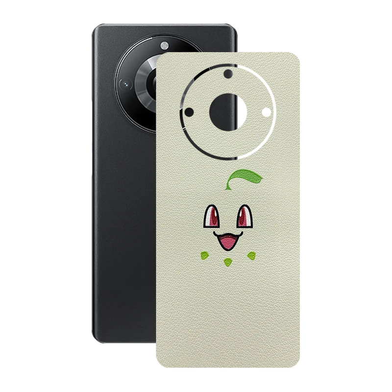 برچسب پوششی ریمکس مدل Leth طرح چیکوریتا پوکمون مناسب برای گوشی موبایل ریلمی 11 Pro Plus