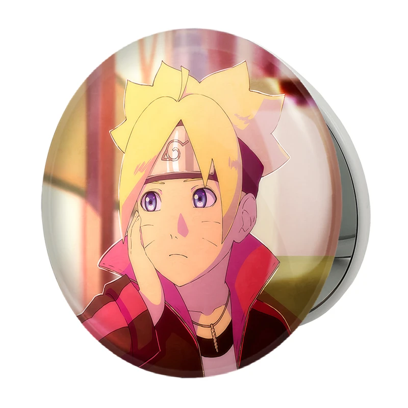 آینه جیبی خندالو طرح بوروتو اوزوماکی انیمه بوروتو Boruto مدل تاشو کد 15726