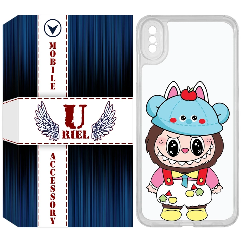 کاور یوریل مدل Clear کد 123 طرح لبوبو مناسب برای گوشی موبایل اپل iPhone XS Max