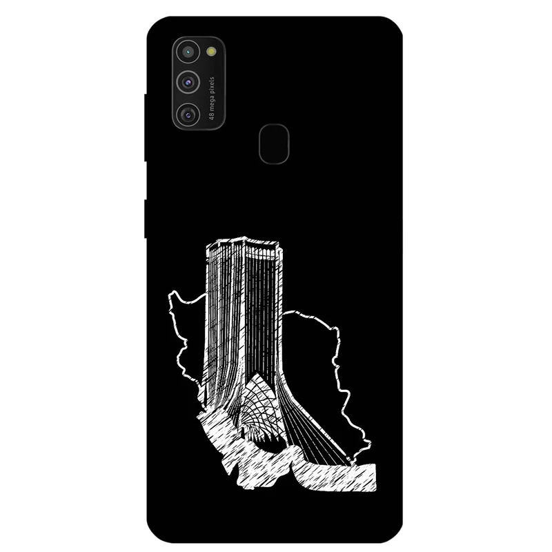 کاور مگافون طرح برج آزادی مدل 1628 مناسب برای گوشی موبایل سامسونگ Galaxy M21 2021