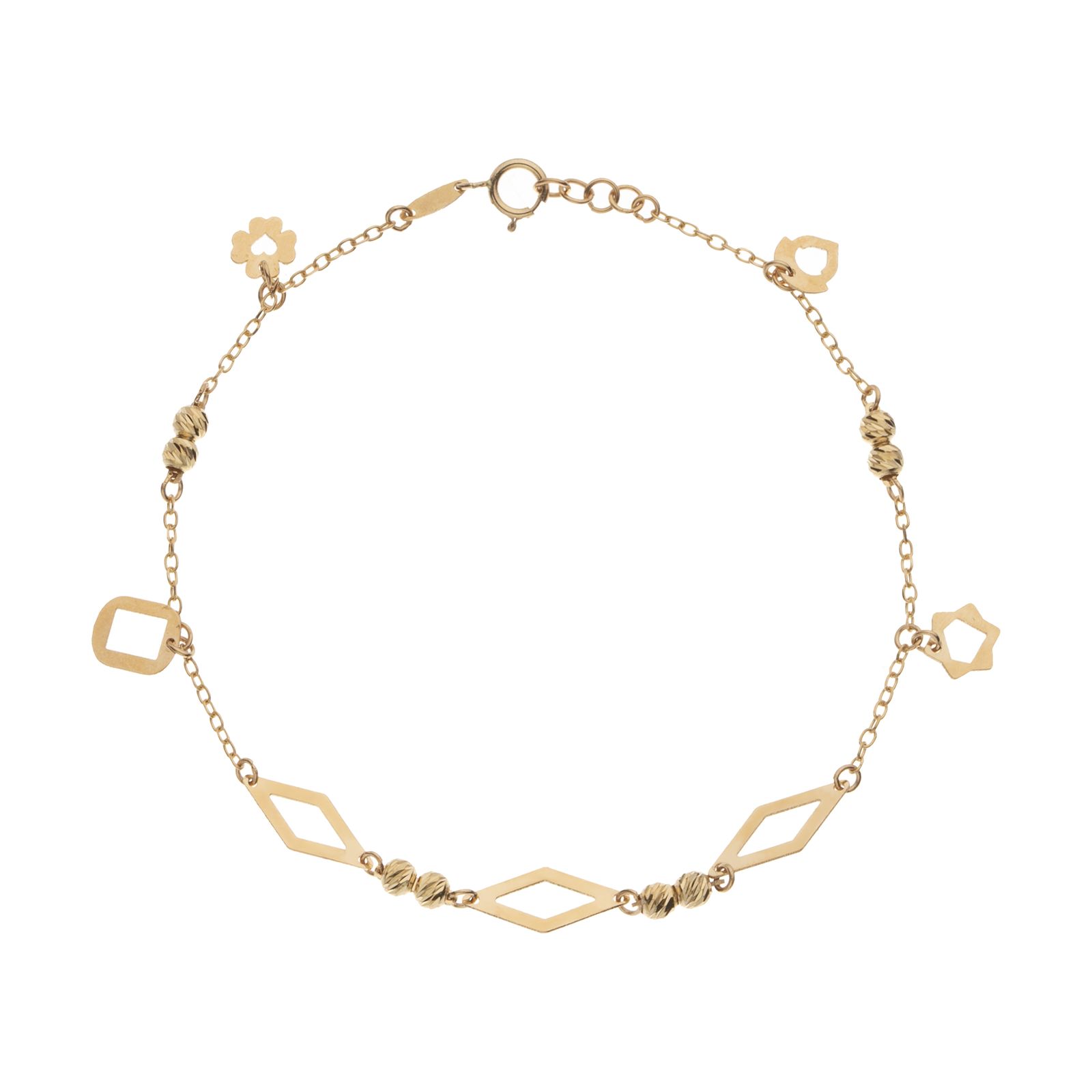 دستبند طلا عیار 18 زنانه مایا ماهک مدل MB1355