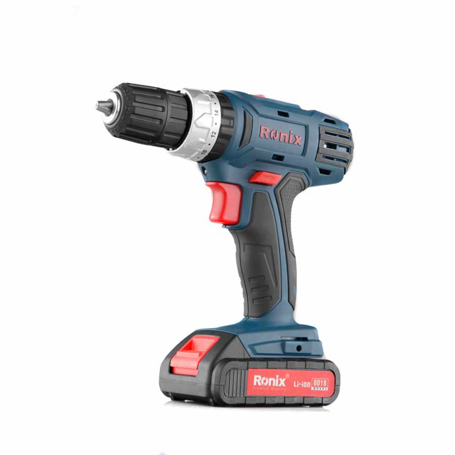 دریل پیچ گوشتی شارژی رونیکس مدل 8018 دریل پیچ گوشتی شارژی رونیکس مدل 8018
