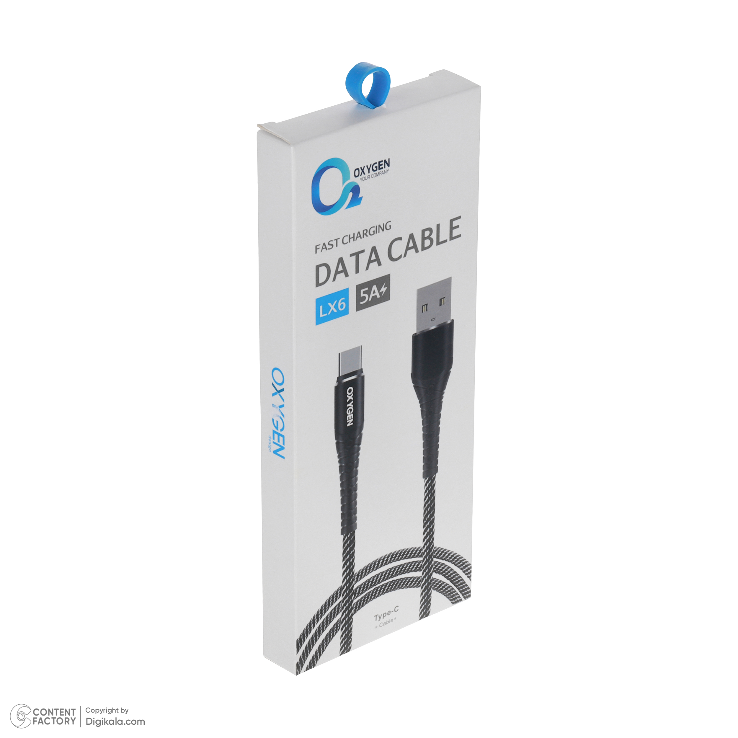 کابل تبدیل USB به لایتنینگ اکسیژن مدل LX6 طول 1 متر