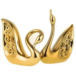 مجسمه مدل DE-NZ295 طرح قو مجموعه دو عددی