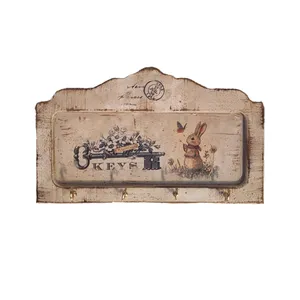 جاکلیدی دیواری چوبی مدل طرح خرگوش