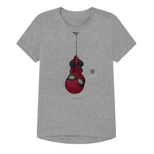 تی شرت آستین کوتاه پسرانه مدل اسپایدرمن  کد Z03 رنگ طوسی