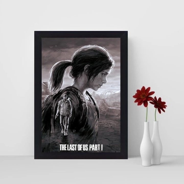 تابلو نوری گیم دکور طرح بازی آخرین بازمانده از ما مدل the last of us