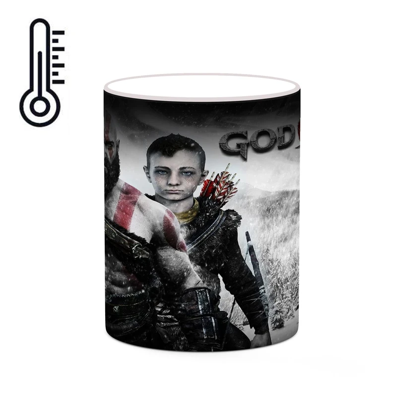 ماگ حرارتی کاکتی طرح گاد آف وار God Of War مدل mgh40426