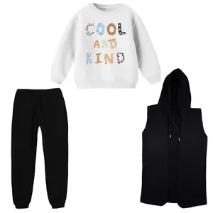 ست 3 تکه لباس راحتی بچگانه مدل نوشته کد 26