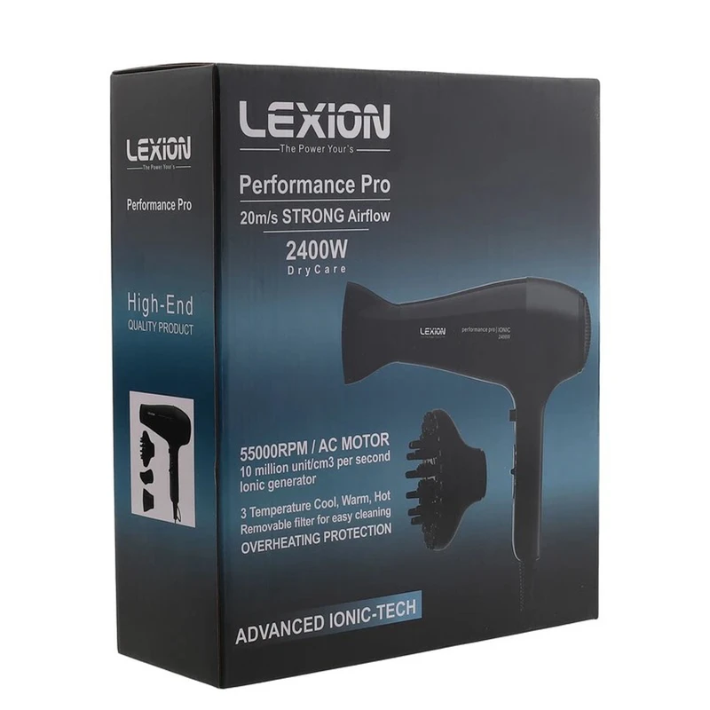 عکس شماره 6 : سشوار حرفه-ای 2400 وات لکسیون مدل performance pro hd:2089