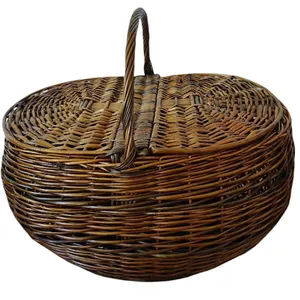 سبد حصیری مدل خمره ای