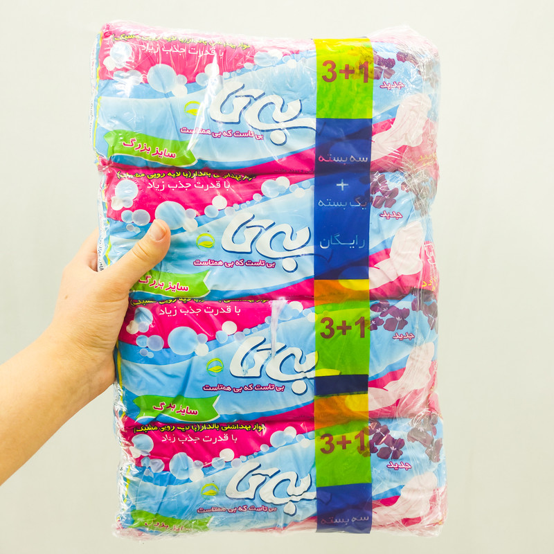 نوار بهداشتی بی تا مدل Mosh10 مجموعه 4 عددی نوار بهداشتی بی تا مدل Mosh10 مجموعه 4 عددی