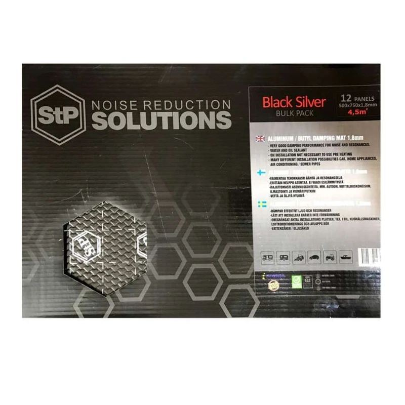 عکس شماره 2 : ورق دمپینگ خودرو اس تی پی مدل stp silver